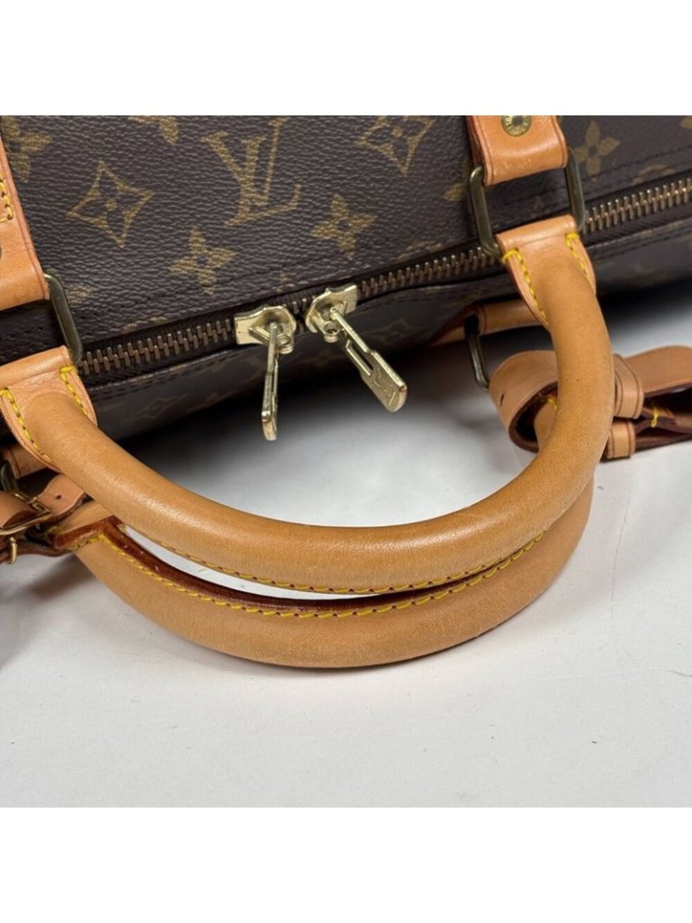 Louis Vuitton Keepall Bandouliere 60 Travel Business Trip Boston Bag Monogram - Picture 7 of 8